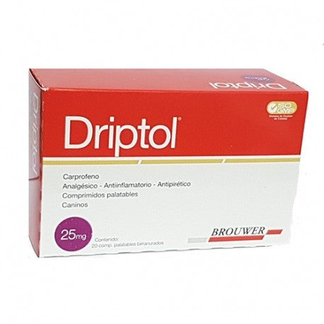 DRIPTOL 25mg (Analgésico, antiinflamatorio, antipirético)