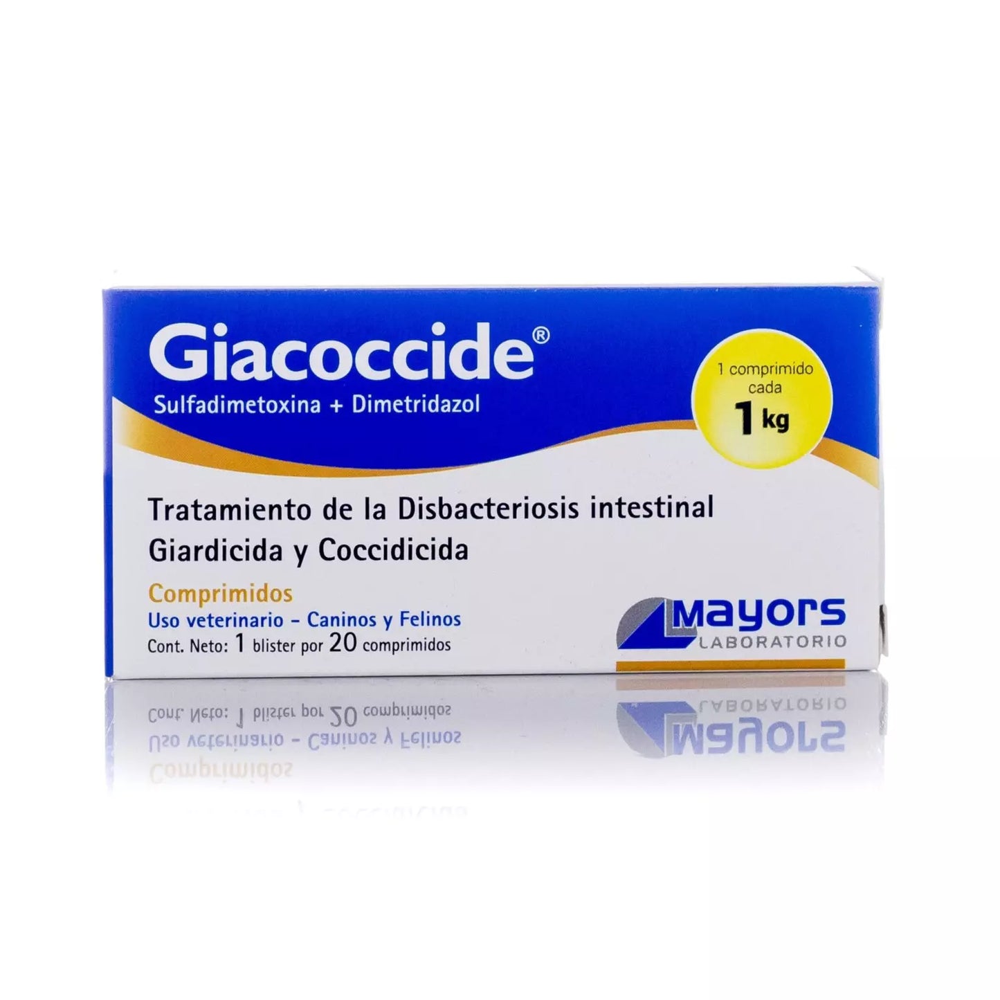 GIACOCCIDE AMARILLO 10 TABS  (COCCIDICIDA. GIARDICIDA. ANTIBACTERIANO)