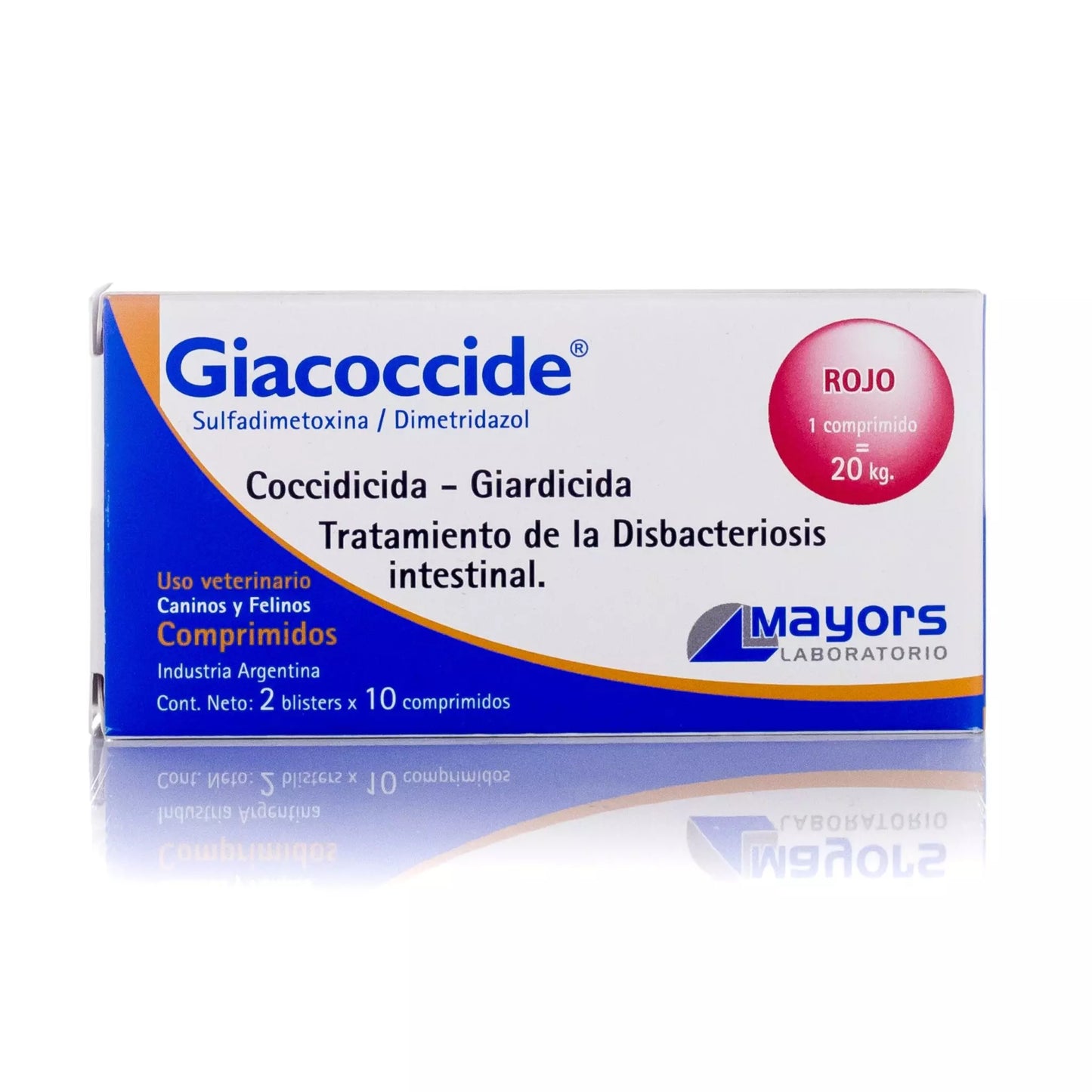 GIACOCCIDE ROJO 10 TABS  (COCCIDICIDA. GIARDICIDA. ANTIBACTERIANO)