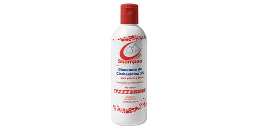 SHAMPOO CON GLUCONADO DE CLORHEXIDINA 3% - Frasco de 220 ml (Shampoo medicado)