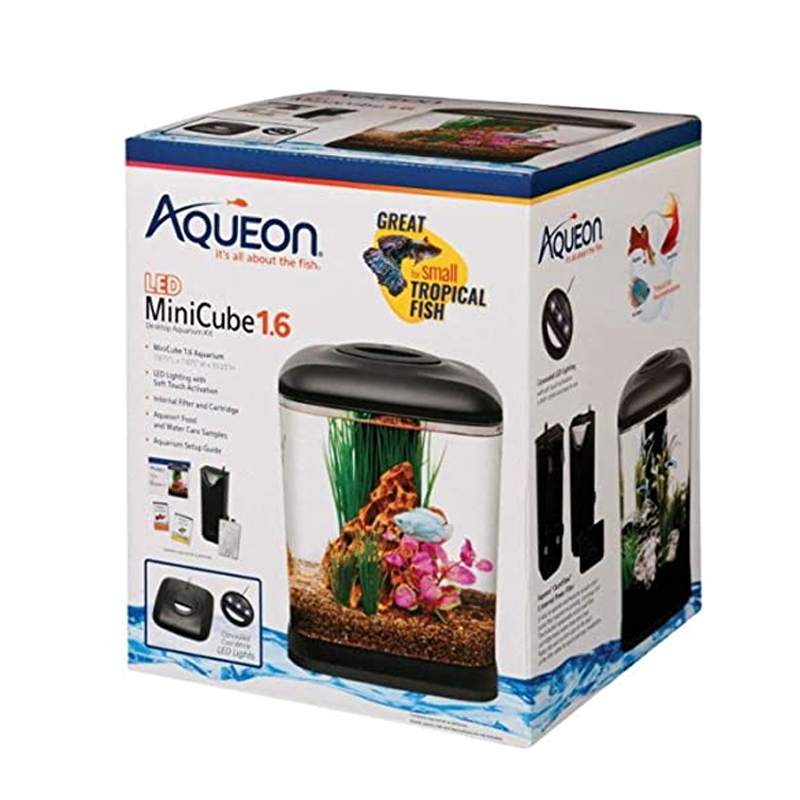 MINI CUBE LED AQUARIUM KIT 1.6 G AQUEON