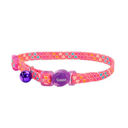 COLLAR PARA GATO SAFE CAT – ROSA CORAZONES