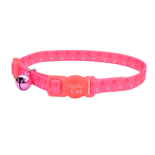 COLLAR PARA GATO SAFE CAT – ROSA CON PUNTOS