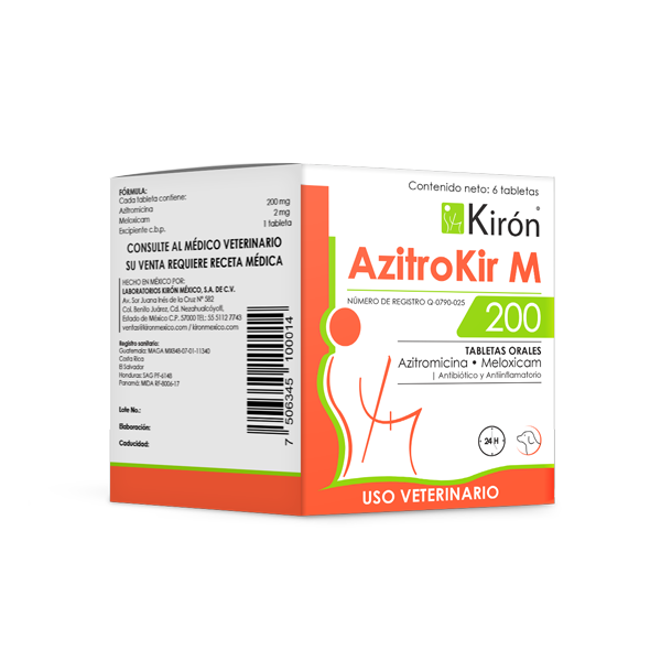 Azitrokir M Tabletas 200 (antibiótico y Antiinflamatorio)