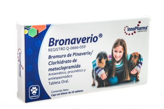 BRONAVEIRO 20 TABS (Antieméticos, Antiespasmódicos y Procinéticos)