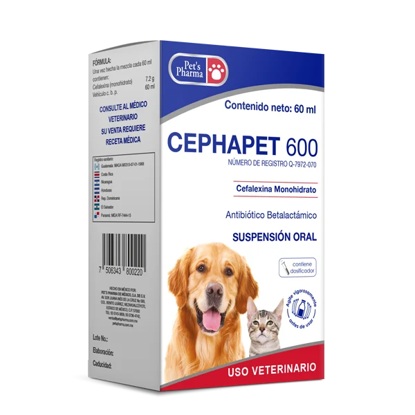 CEPHAPET 600 60 ML (Antibiótico)