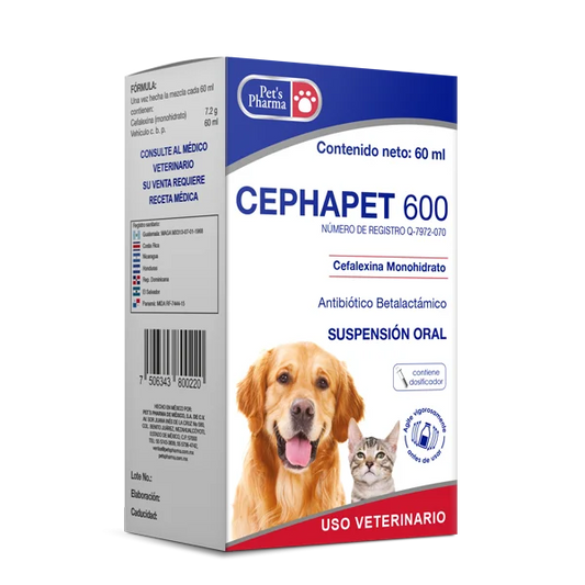 CEPHAPET 600 60 ML (Antibiótico)