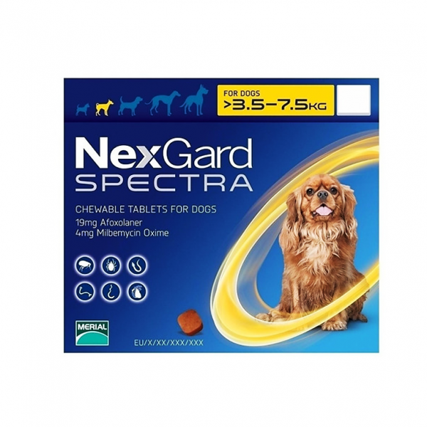 ANTIPULGAS NEXGARD SPECTRA S  PERROS 3.5-7.5 kg