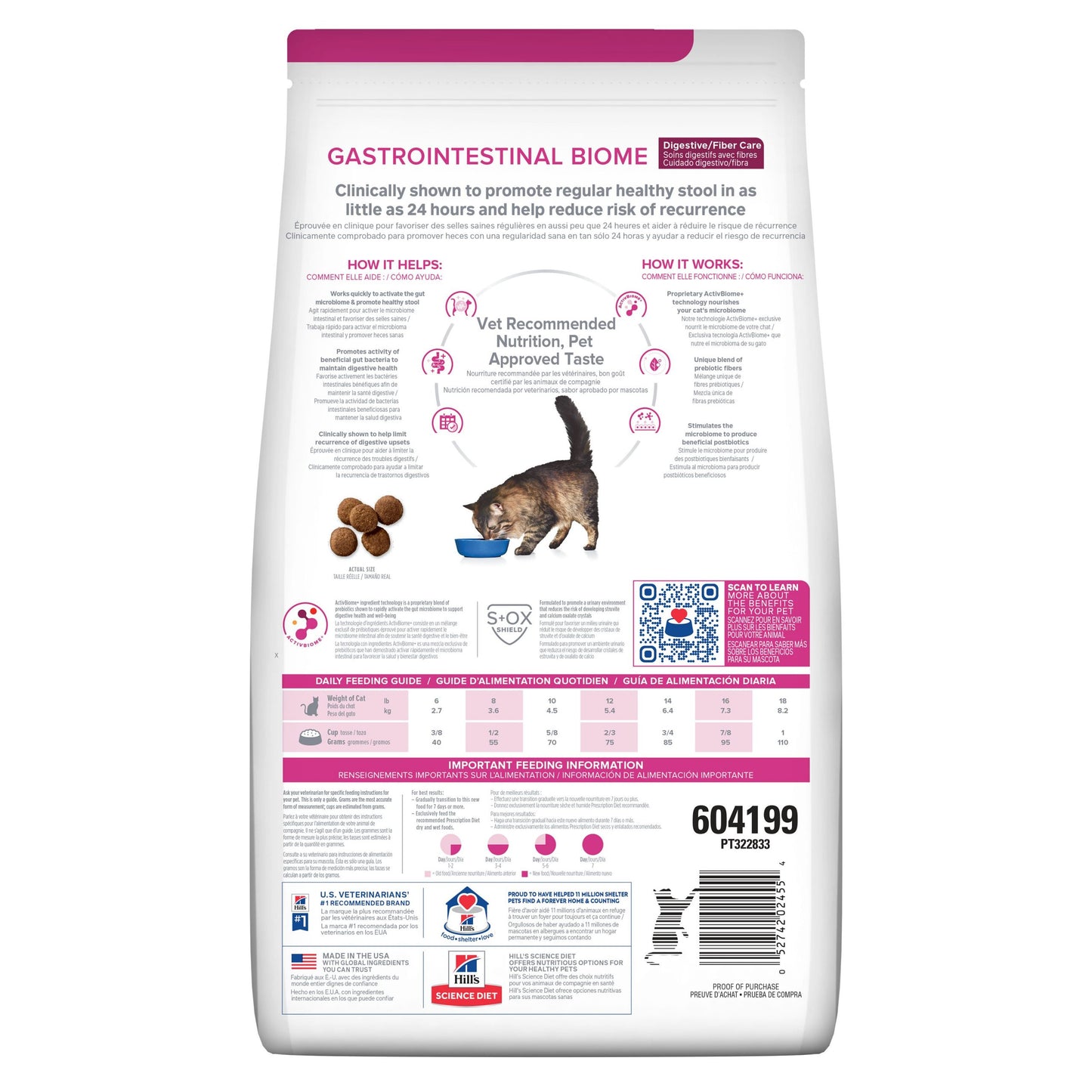 Hill's Prescription Diet Gastrointestinal Biome Feline 4 lbs