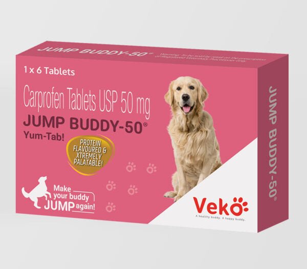 Veko Jump Buddy Tabletas De Carprofeno 50mg (analgésico - antiinflamatorio)