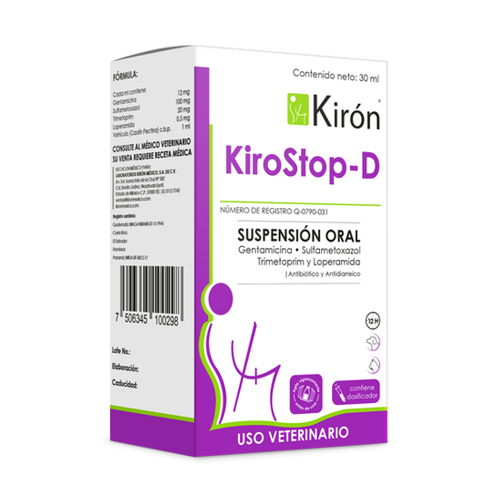 KiroStop-D 30 ml (Antibiótico y Antidiarreico)