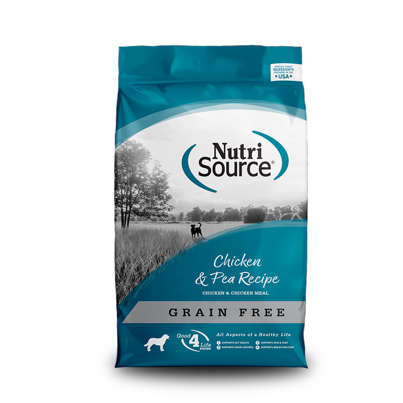 NUTRI SOURCE CHICKEN AND PEA FÓRMULA LIBRE DE GRANO