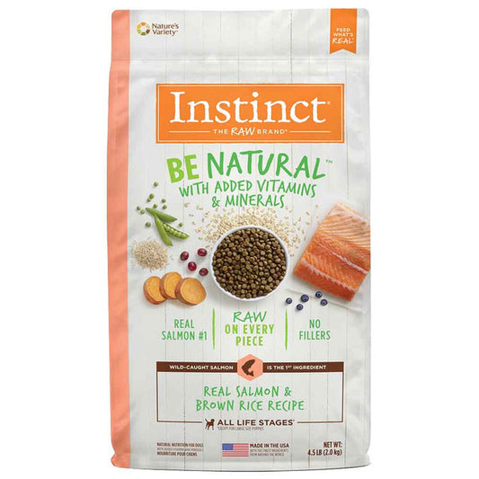 INSTINCT BE NATURAL SALMÓN & BROWN RICE FOR DOGS