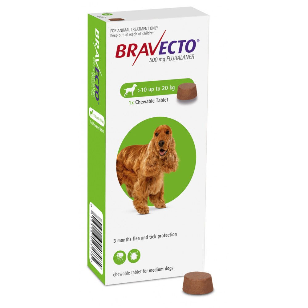 Bravecto 500 mg (22 lb - 44 lb)