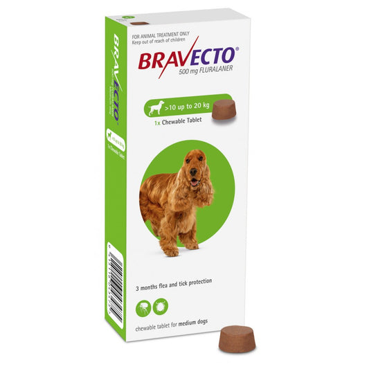 Bravecto 500 mg (22 lb - 44 lb)