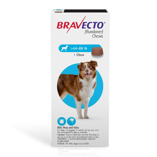 Bravecto 1000 mg  (44 lb - 80 lb)