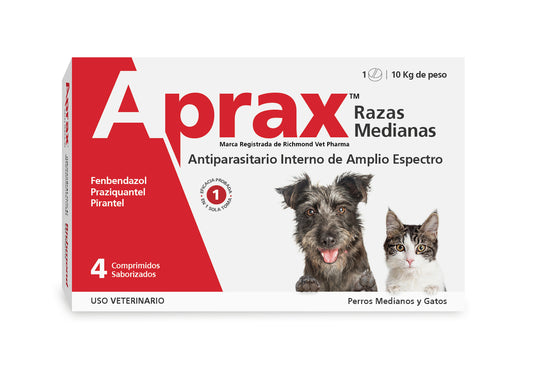 APRAX Razas Medianas 4 comprimidos