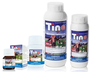 TINO® es un concentrado emulsionable con acción insecticida y garrapaticida para baño de aspersión o inmersión