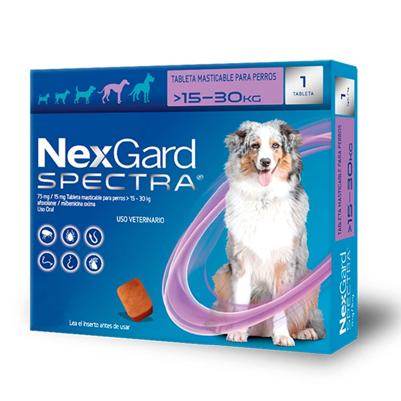 ANTIPULGAS NEXGARD SPECTRA L PERROS 15-30 kg