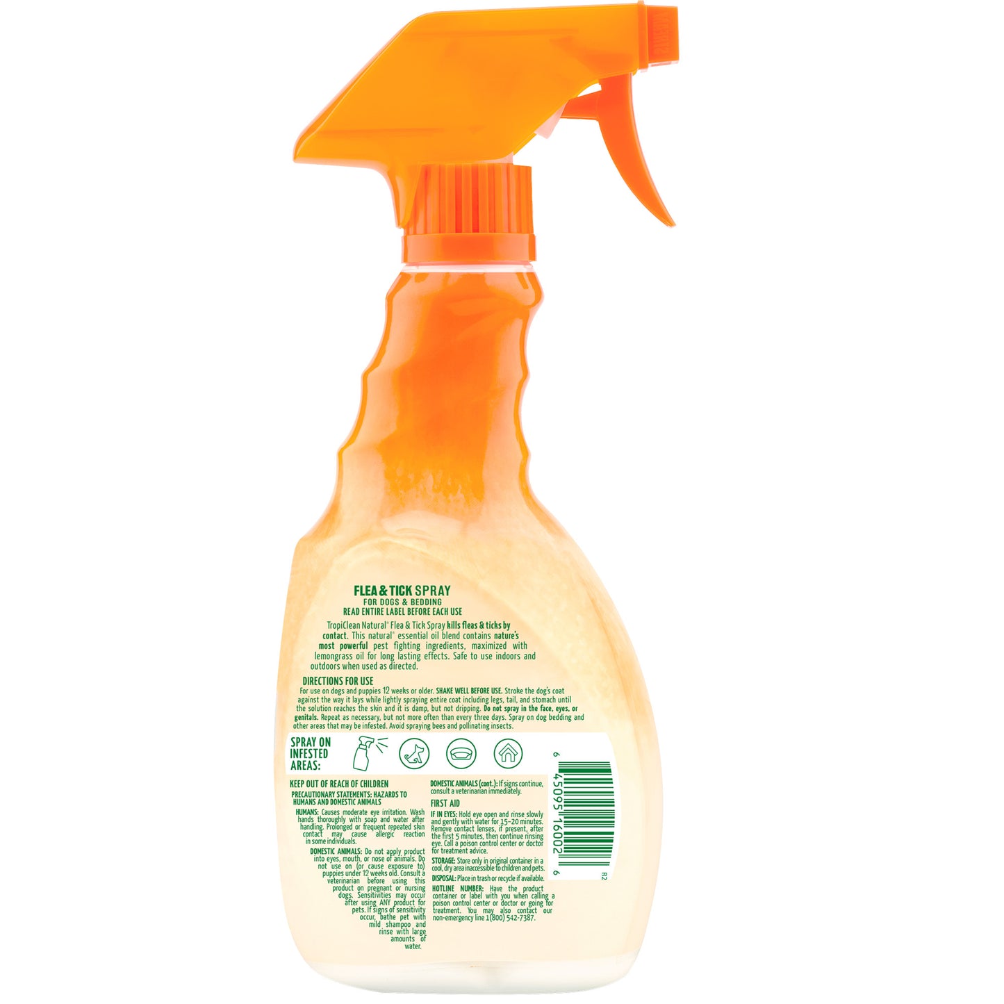 TROPICLEAN NATURAL FLEA & TICK DOG AND BEDDING SPRAY