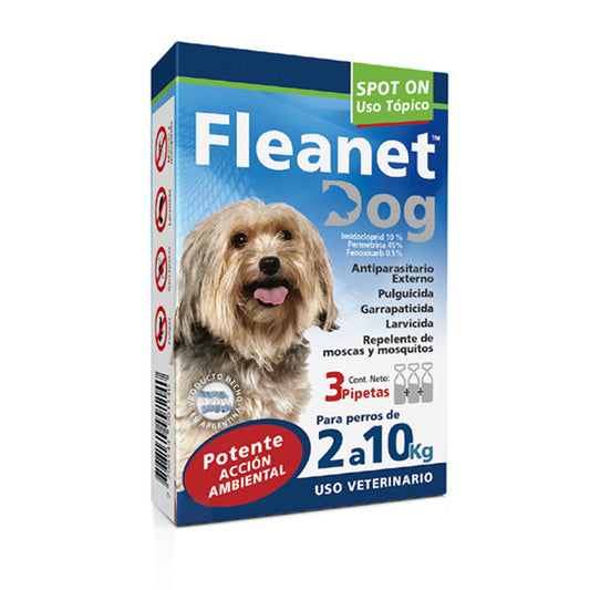 FLEANET Dog 2-10 kg (3 pipetas)