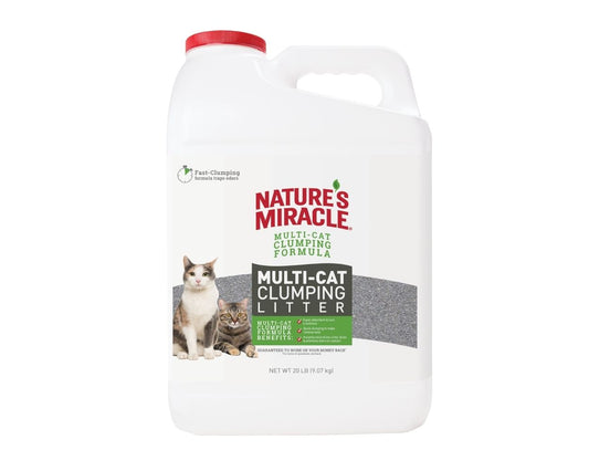 MULTI-CAT CLUMPING LITTER NATURES MIRACLE – 20 LBS