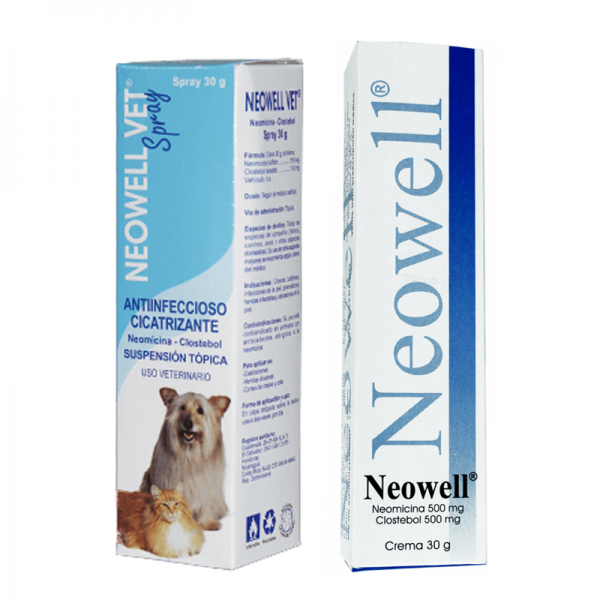 NEOWELL VET® SPRAY 30 G. (cicatrizante)